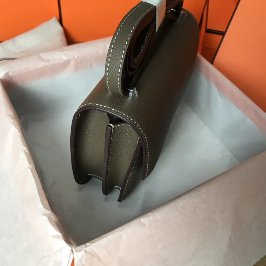 Constance 19cm Bucket Bag with Gold and Silver Buckles