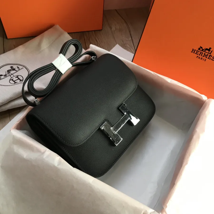 Constance 19cm Bucket Bag with Gold and Silver Buckles