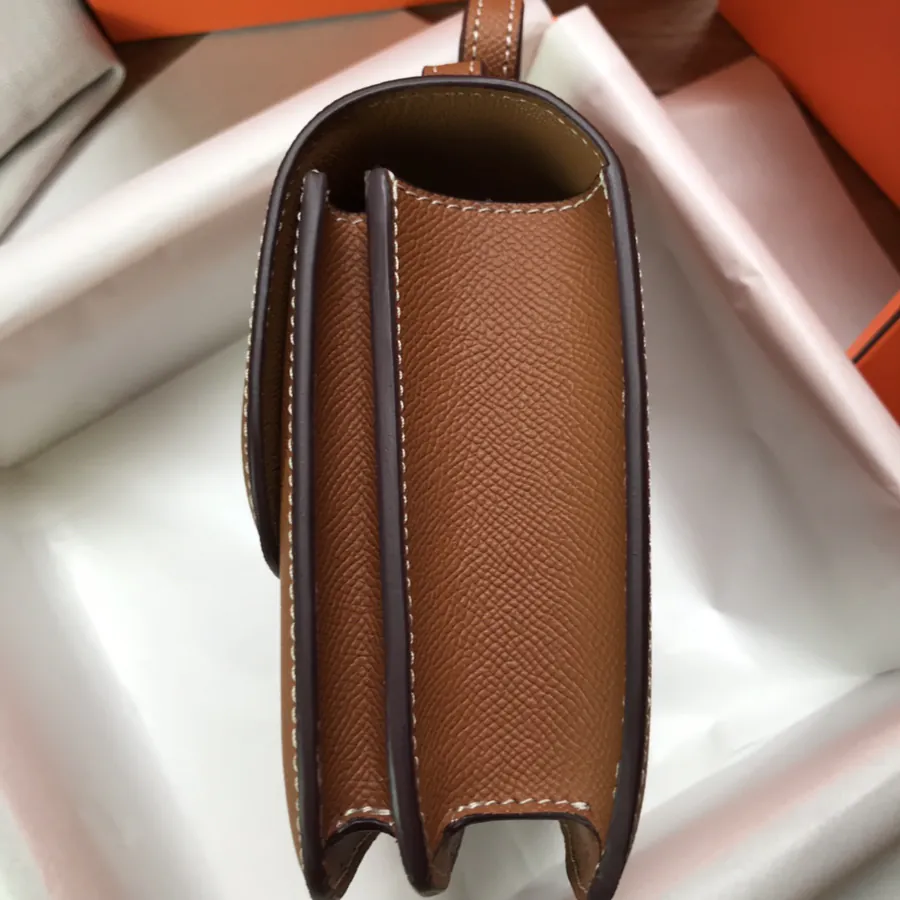 Constance 19cm Bucket Bag with Gold and Silver Buckles