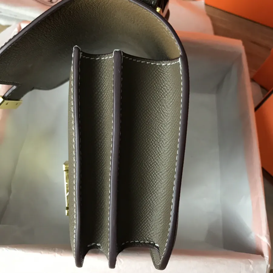 Constance 19cm Bucket Bag with Gold and Silver Buckles