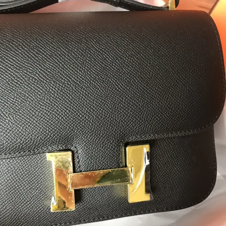 Constance 19cm Bucket Bag Premium Handcrafted with Gold and Silver Buckles