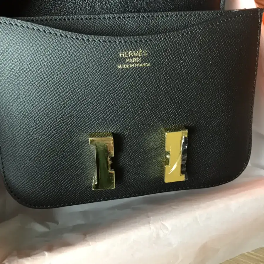 Constance 19cm Bucket Bag Premium Handcrafted with Gold and Silver Buckles