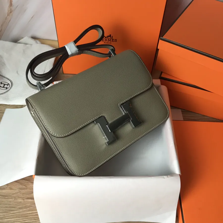Constance 23cm Bucket Bag with Gold and Silver Buckles