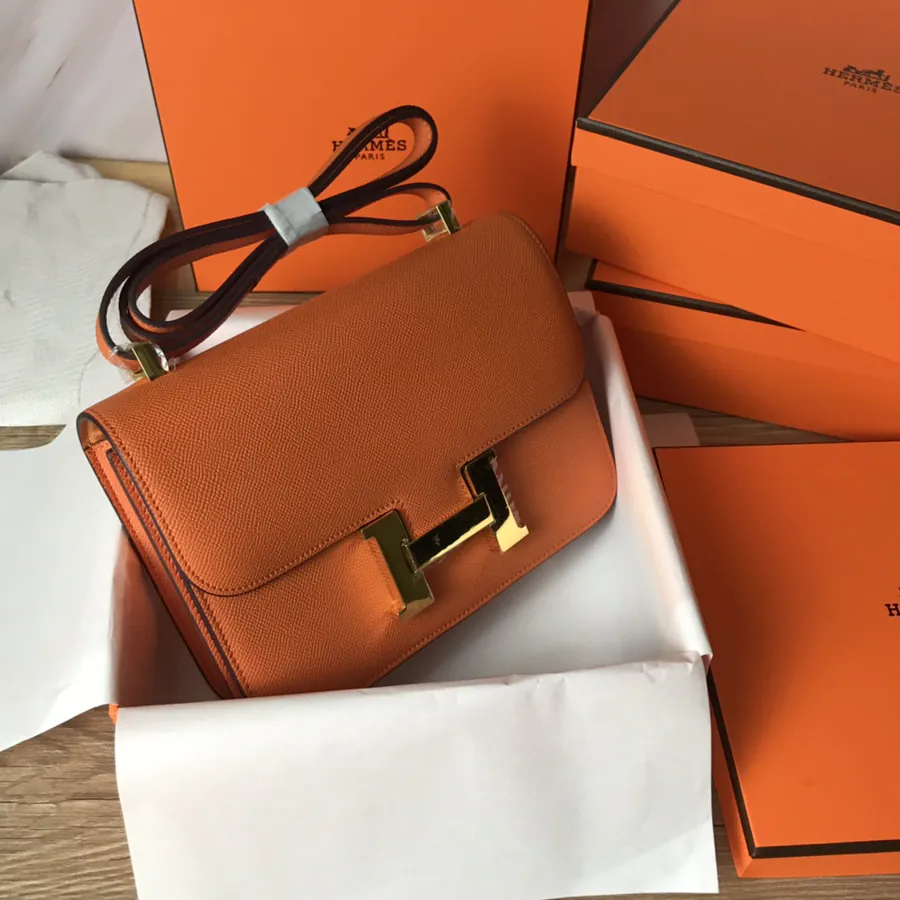 Constance 23cm Bucket Bag with Gold and Silver Buckles