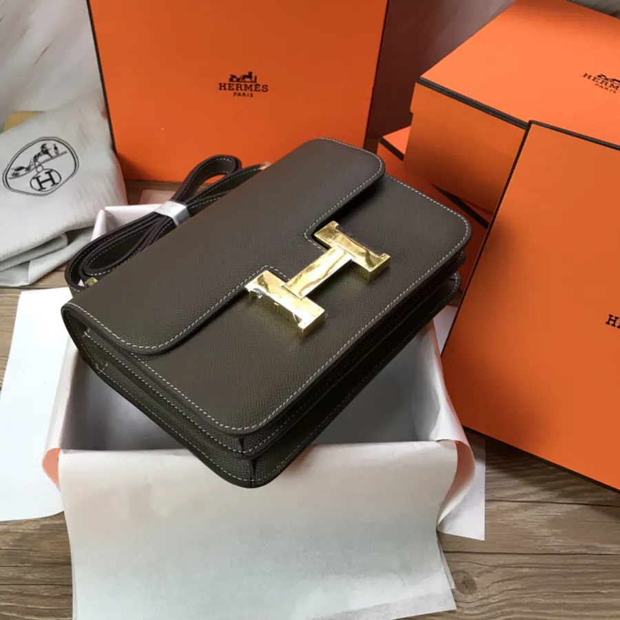 Constance Bucket Bag with Gold and Silver Buckles