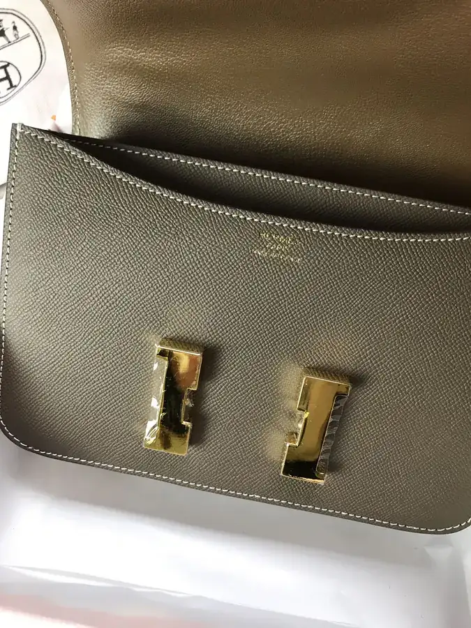 Constance Bucket Bag with Gold and Silver Buckles