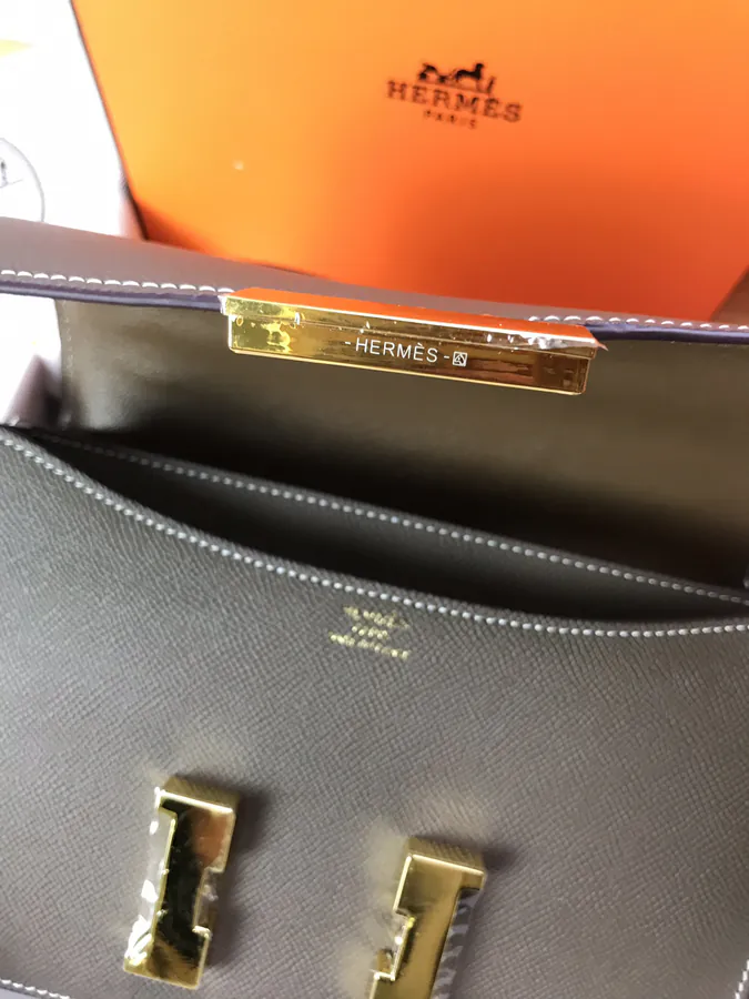 Constance Bucket Bag with Gold and Silver Buckles