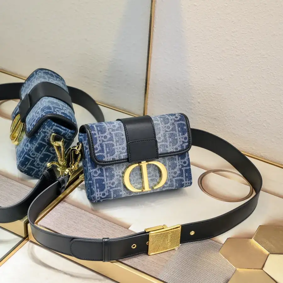 Dio.r 30 Montaigne Mini Box in Grained Calfskin