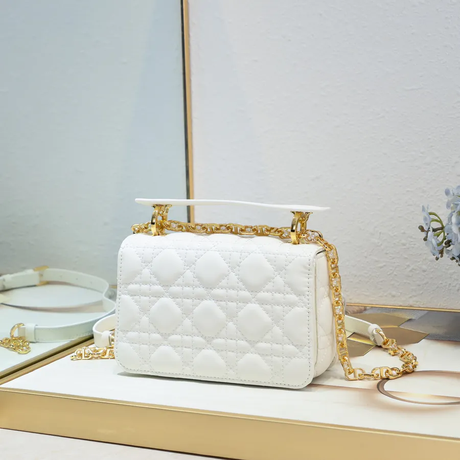 Dior Jolie Mini Bucket Bag with Detachable Chain Strap