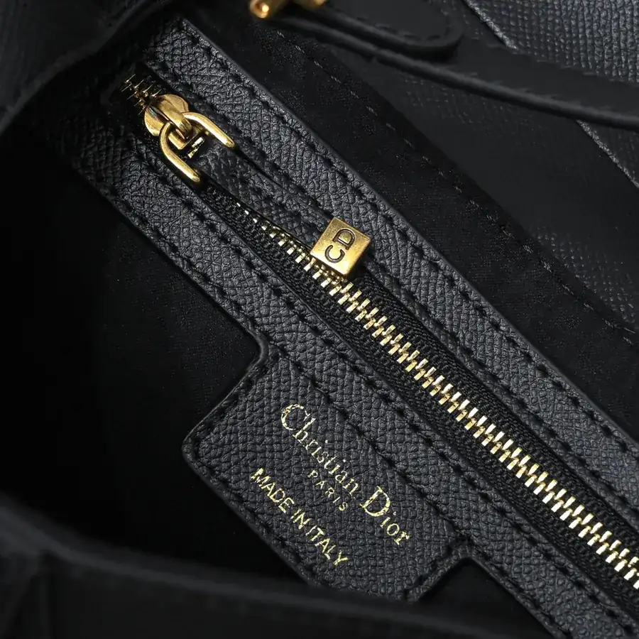 Saddle Black Handprint Series Bucket Bag