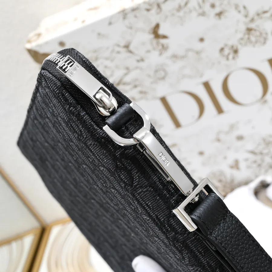 Dior Oblique Handbag with Leather Strap