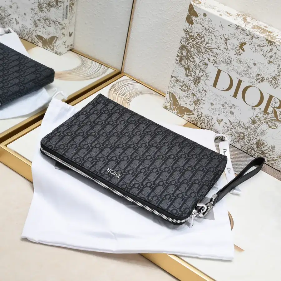 Dior Oblique Handbag with Leather Strap
