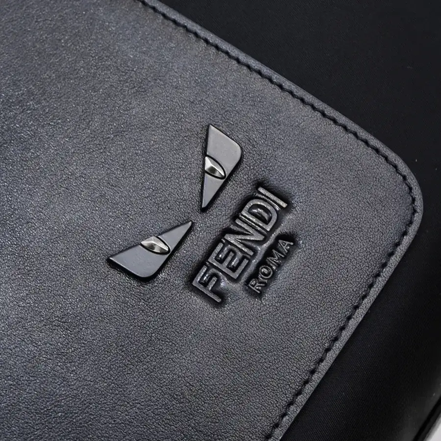 FENDI Latest Travel Bag with Grained Calfskin and Waterproof Fabric