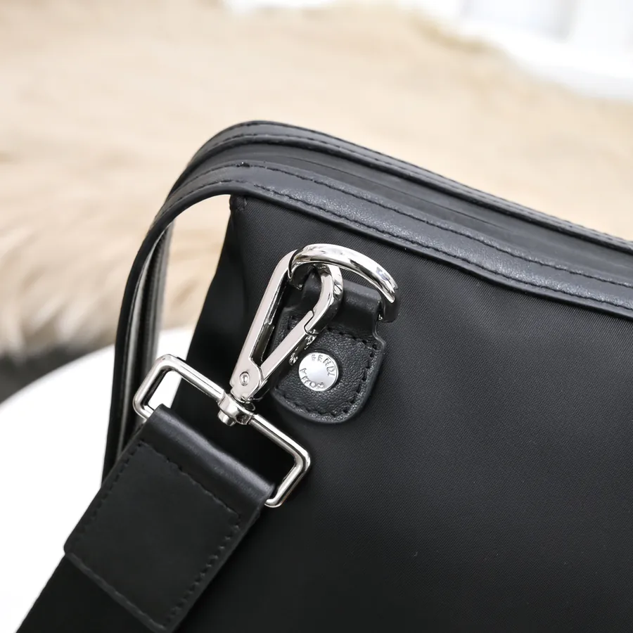 FENDI Latest Travel Bag with Grained Calfskin and Waterproof Fabric