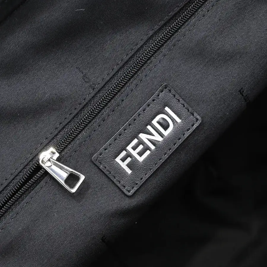 FENDI Latest Travel Bag with Grained Calfskin and Waterproof Fabric