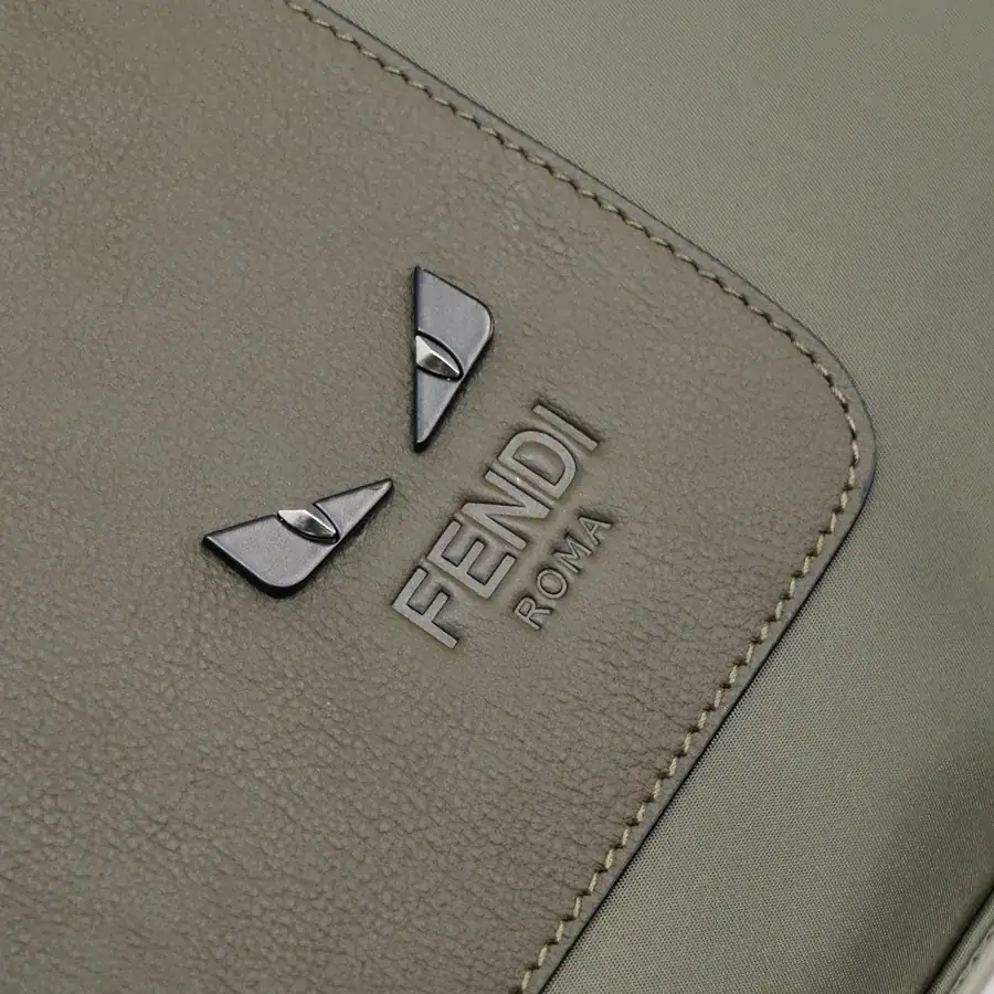 FENDI Latest Travel Bag with Grained Calfskin and Waterproof Fabric