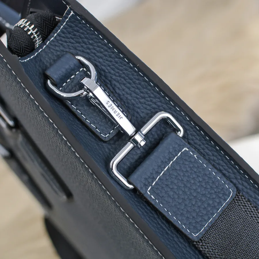 Hermes Men's Briefcase Premium Leather, Stylish and Practical