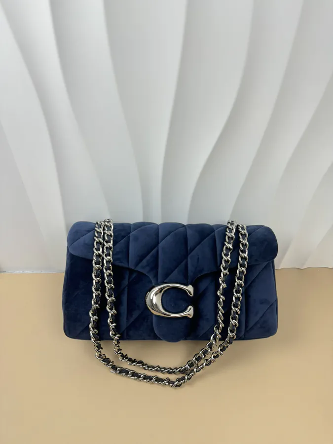 Coach Velvet Gem Blue Bucket Bag CW608