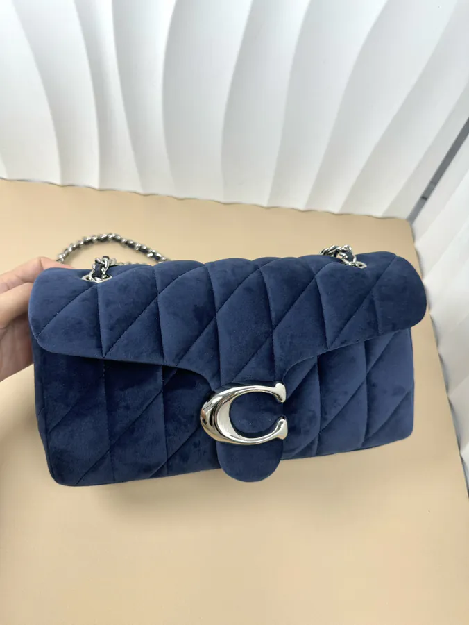 Coach Velvet Gem Blue Bucket Bag CW608