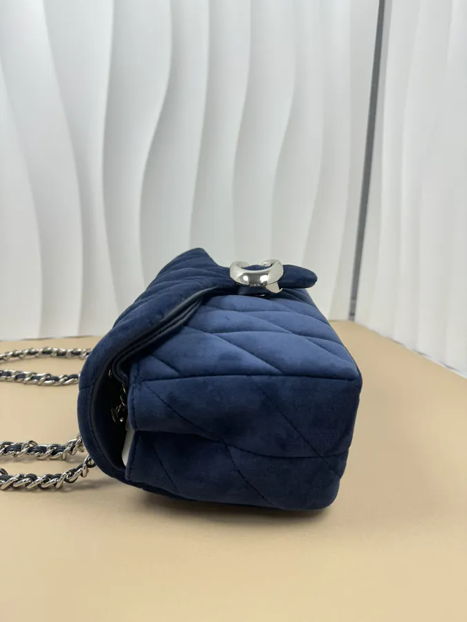 Coach Velvet Gem Blue Bucket Bag CW608