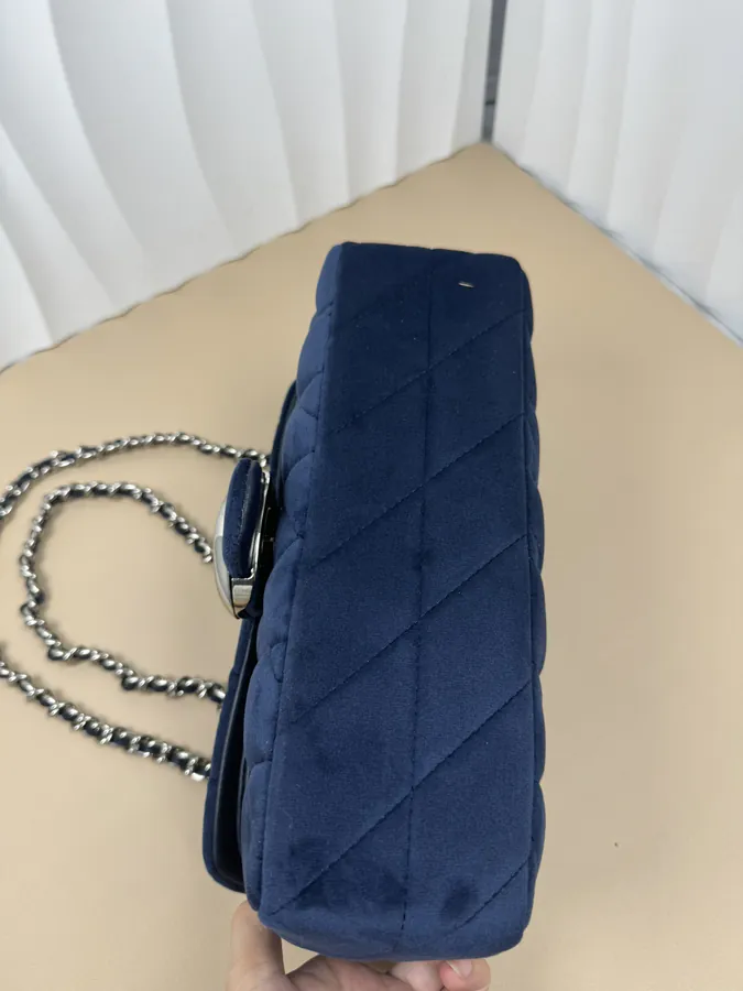 Coach Velvet Gem Blue Bucket Bag CW608