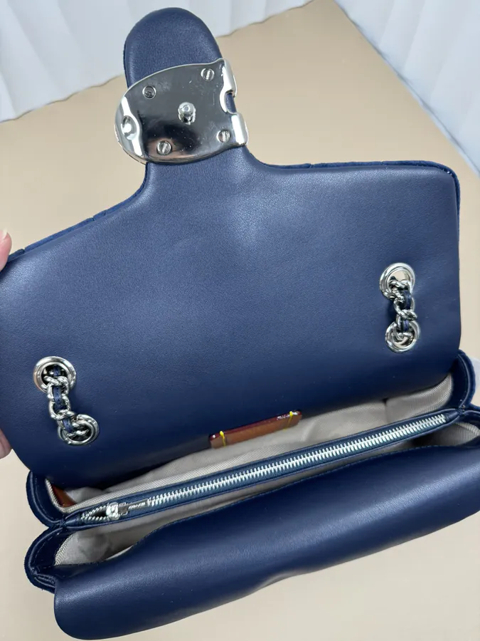 Coach Velvet Gem Blue Bucket Bag CW608