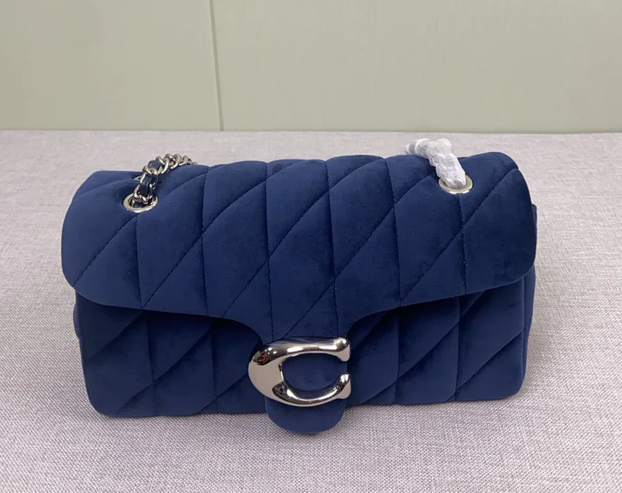 Coach November New Velvet Gem Blue Tabby 26
