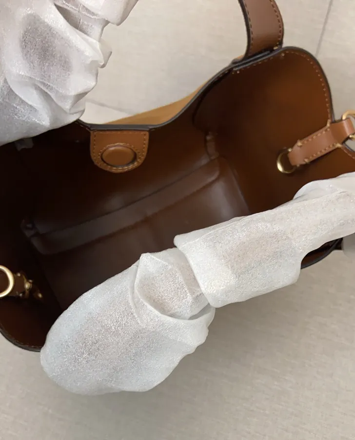 Hadley 21 Bucket Bag in Flip Finish Calfskin