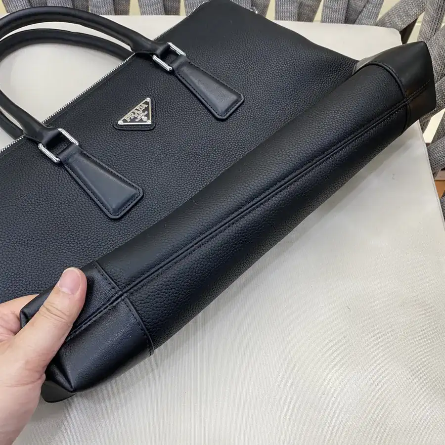 LV Top Handle Bag Premium Leather Black