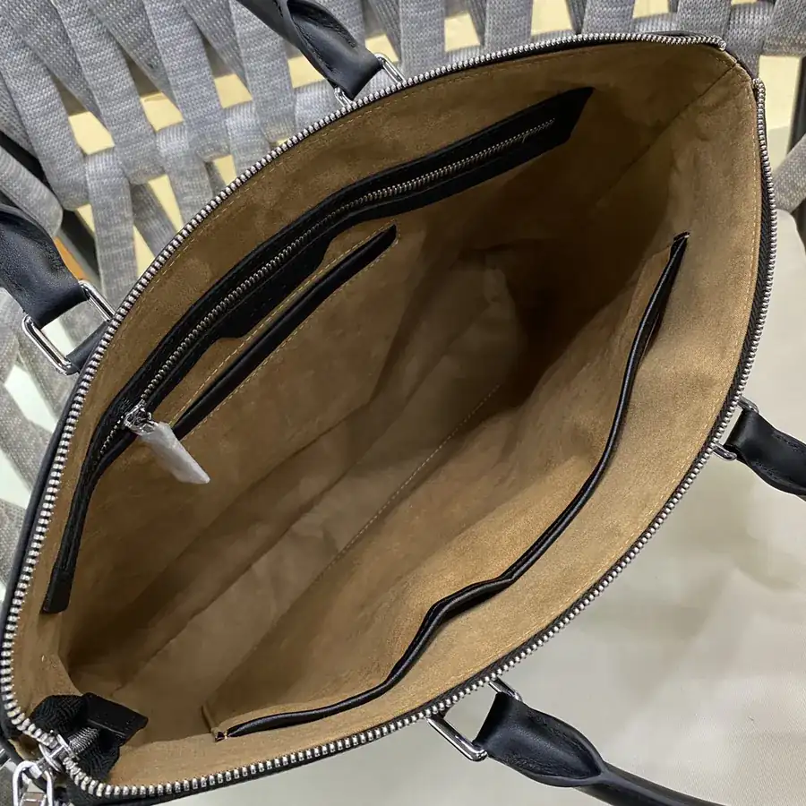 LV Top Handle Bag Premium Leather Black