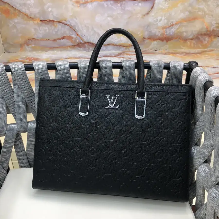 LV Premium Handmade Handbag Black