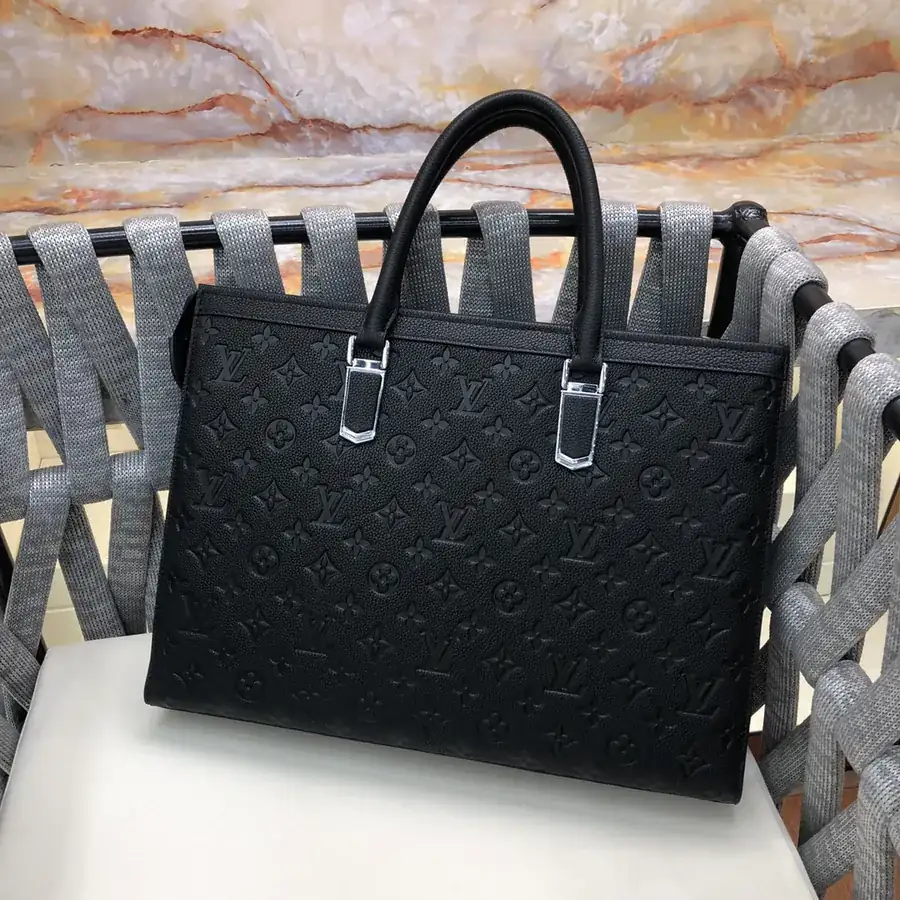 LV Premium Handmade Handbag Black