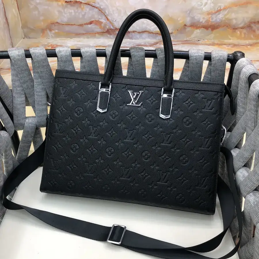 LV Premium Handmade Handbag Black