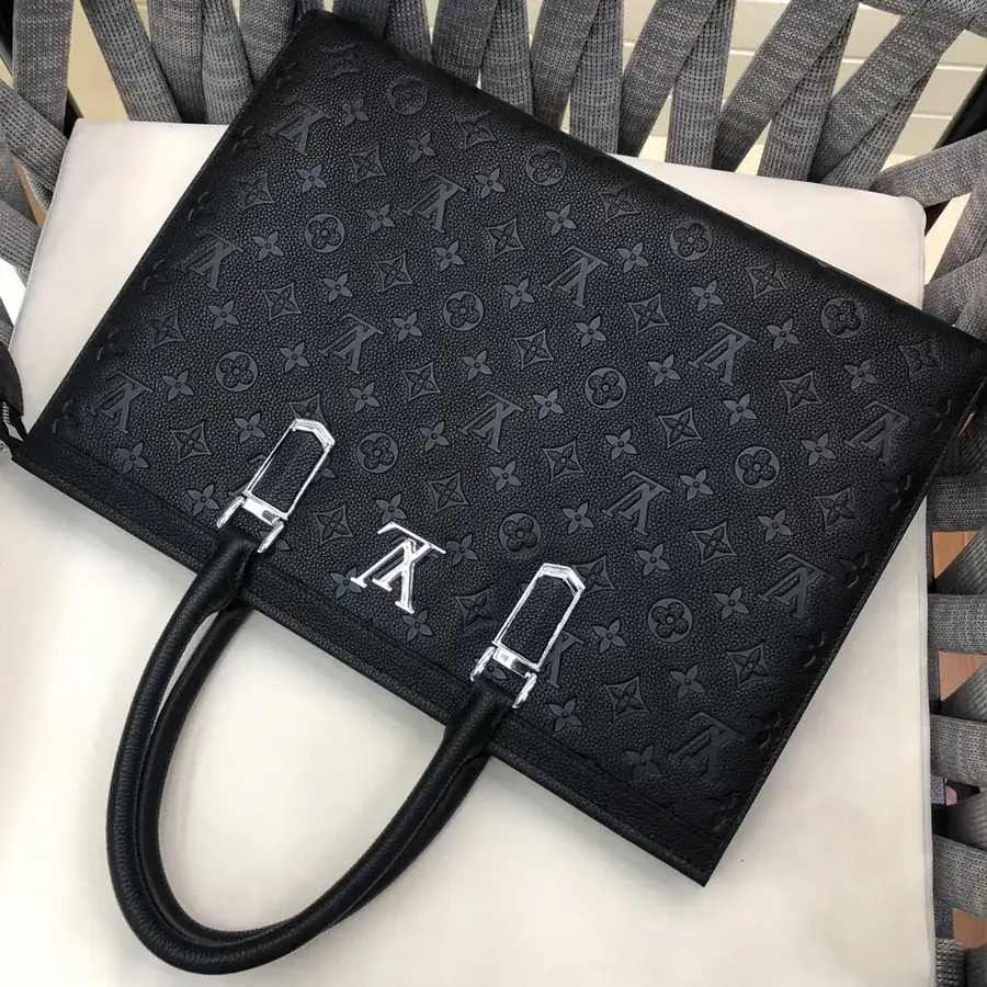 LV Premium Handmade Handbag Black