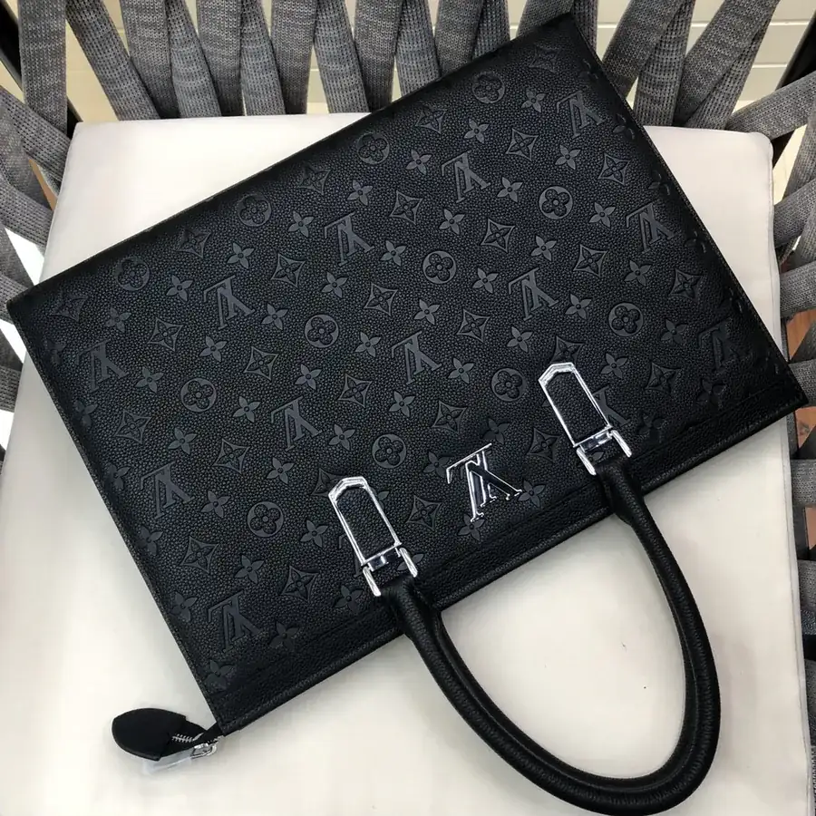 LV Premium Handmade Handbag Black