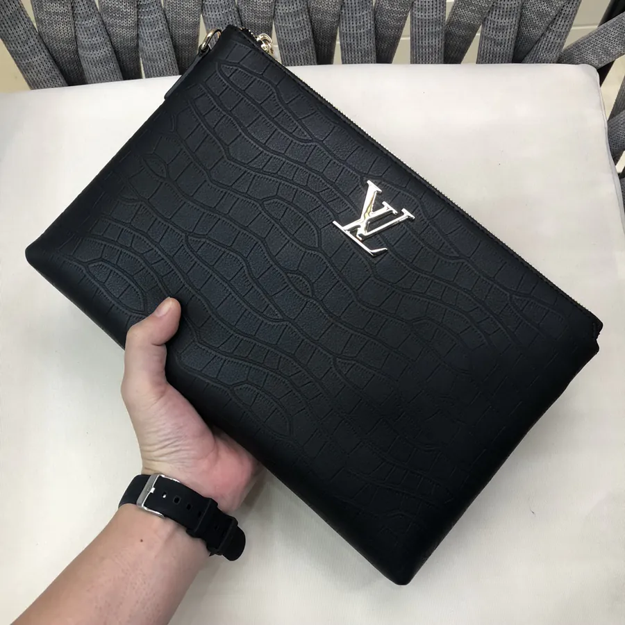 LV Bucket Bag Premium Leather, Black