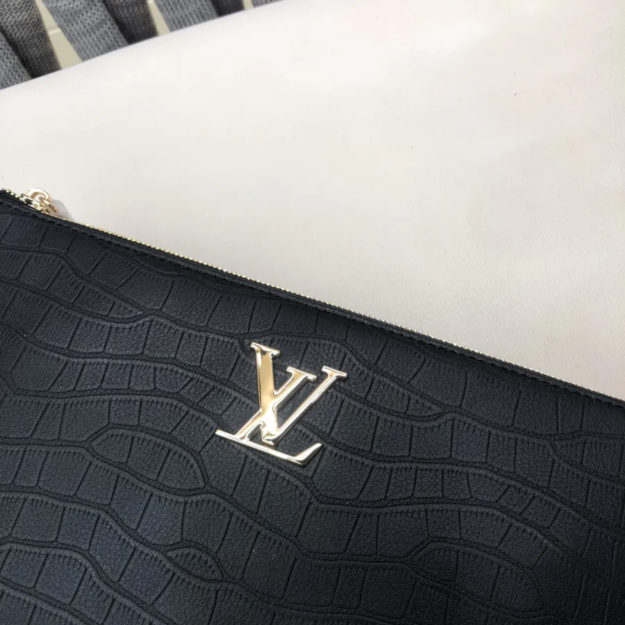 LV Bucket Bag Premium Leather, Black