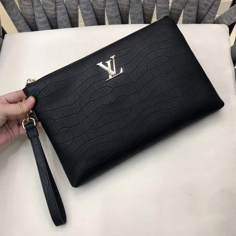 LV Bucket Bag Premium Leather, Black