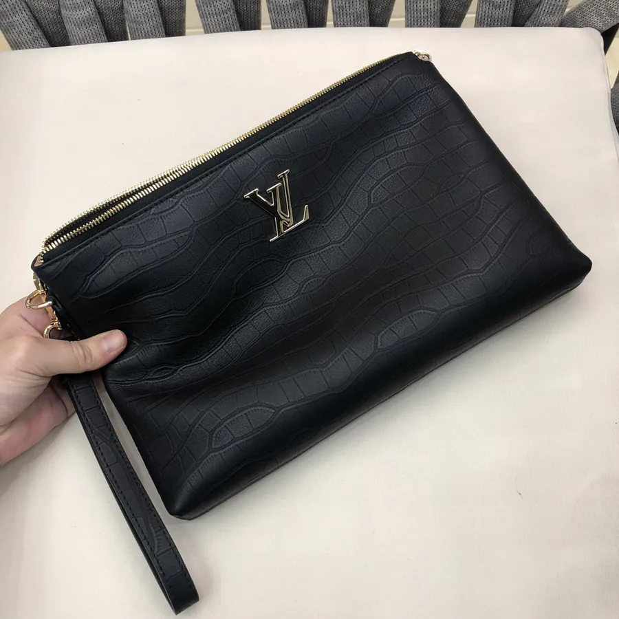 LV Bucket Bag Premium Leather, Black