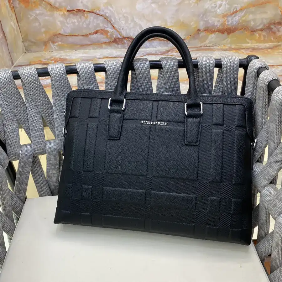 B House Men's Business Handbag Premium Italian Calfskin