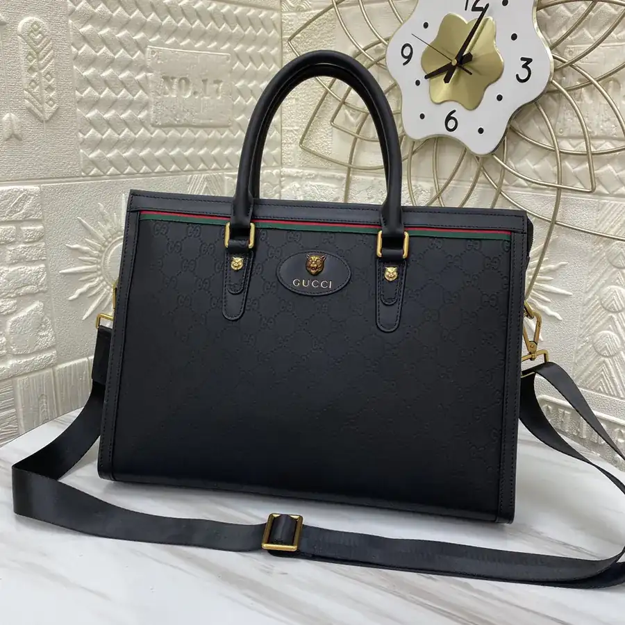 G Brand New Men's Handbag Premium Quality Grained Leather