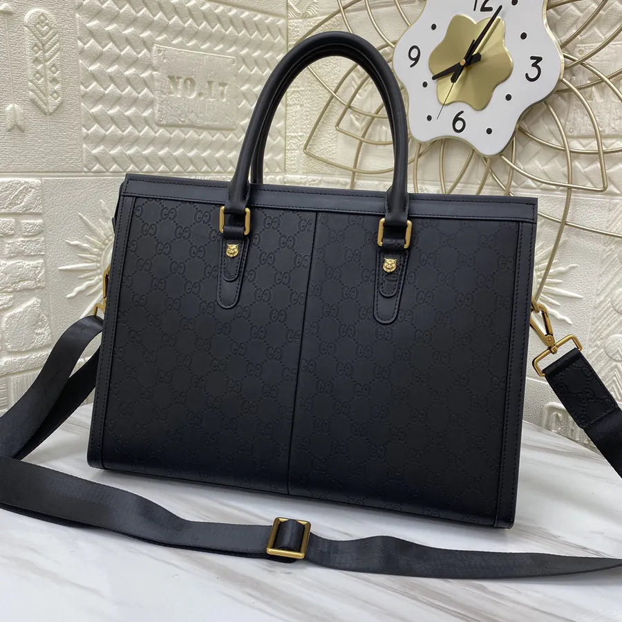 G Brand New Men's Handbag Premium Quality Grained Leather