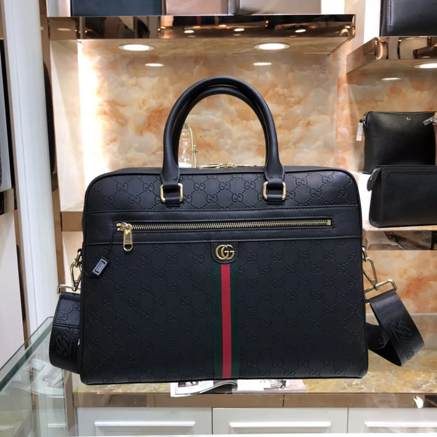 Gucci Double G Briefcase 85010 1