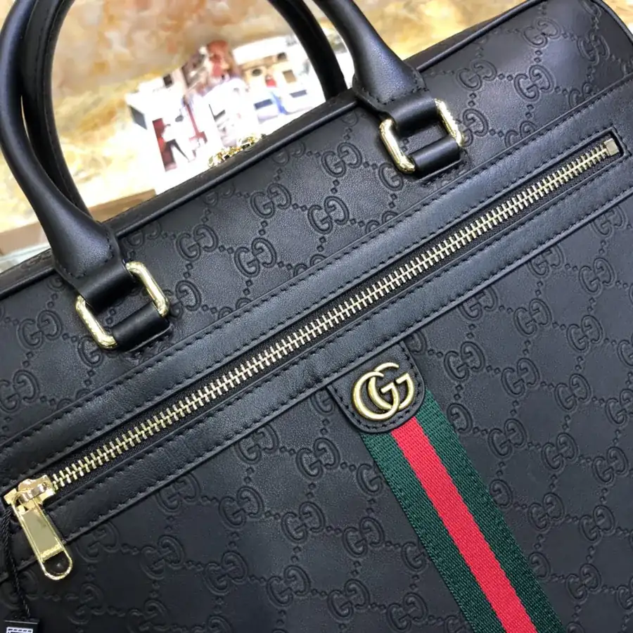Gucci Double G Briefcase 85010 1