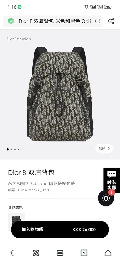 Dior 8 Backpack 2024 Summer Collection