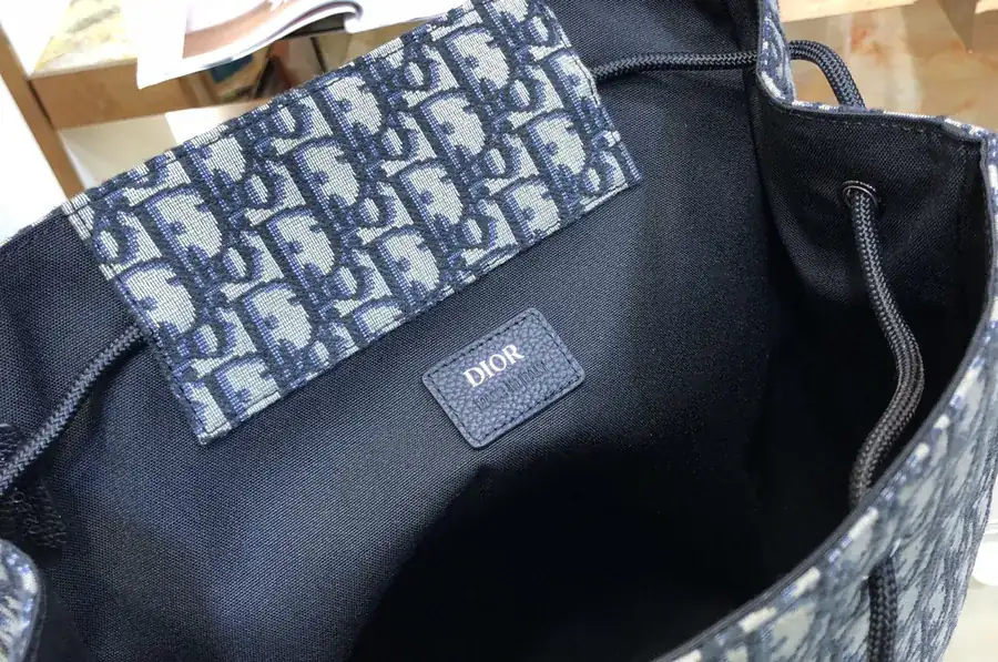 Dior Saddle Tote with Grained Calfskin Details