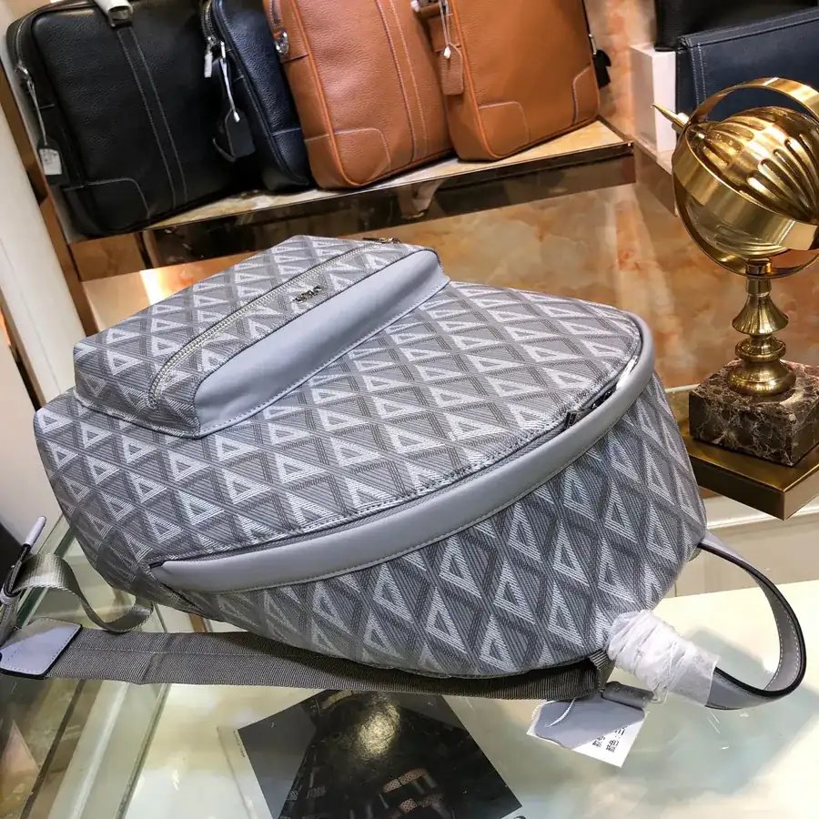 Dior Rider Backpack Classic College Style with Grained Calfskin Trim
