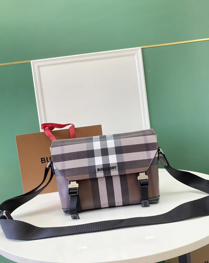 Burberry Messenger Bag with Stand Up Design