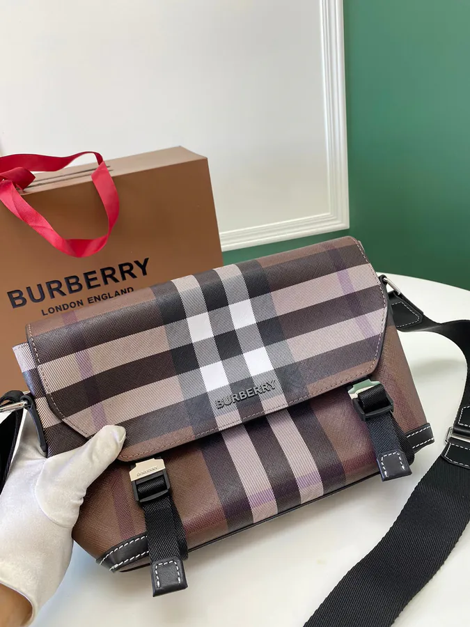 Burberry Messenger Bag with Stand Up Design