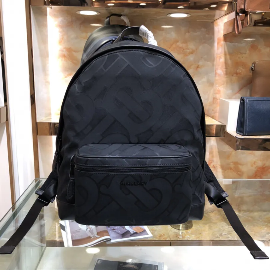 Bags 85038 Signature Grained Design with Smooth Leather Trim